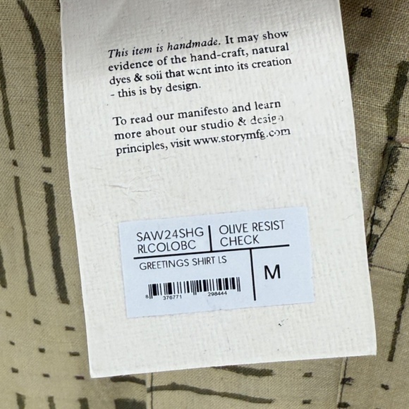 Story MFG Resist Check Shirt - Picture 4 of 5
